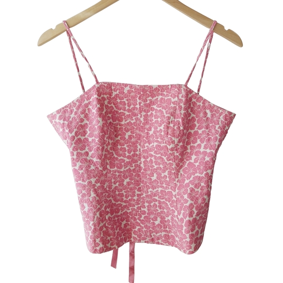 Y2K Floral Cami Tank Top Spotlight Size XL - Picture 3 of 10